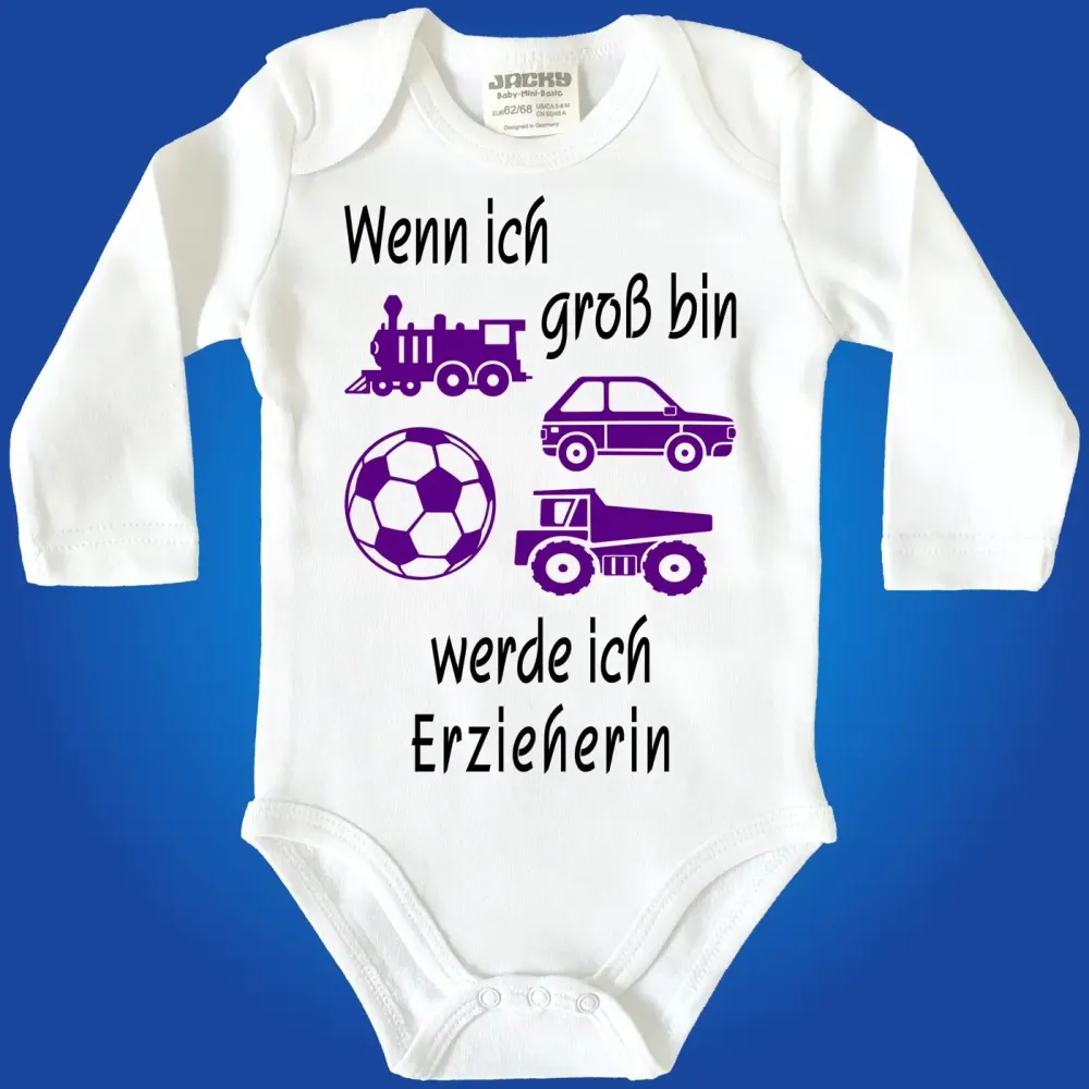Baby-Body mit Erzieherin Erzieher
