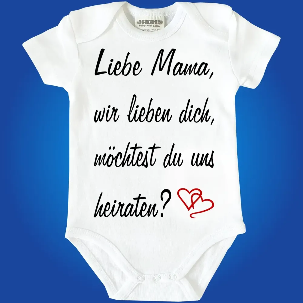 Baby-Body mit Heiratsantrag
