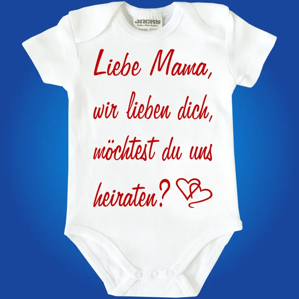 Baby Bodysuit with marriage proposal