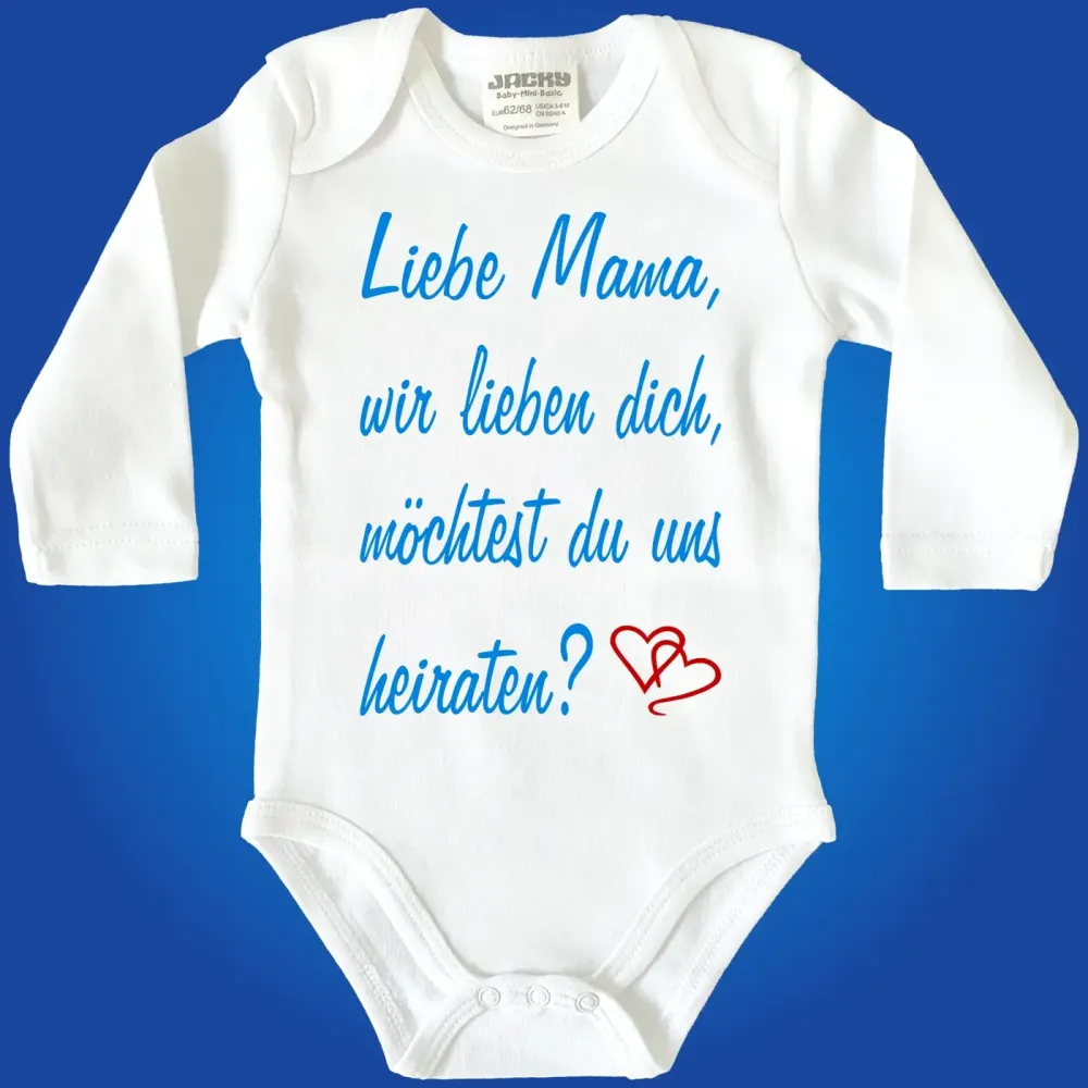 Baby-Body mit Druck Antrag