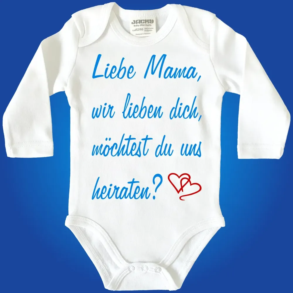 Strampler mit Heiratsantrag