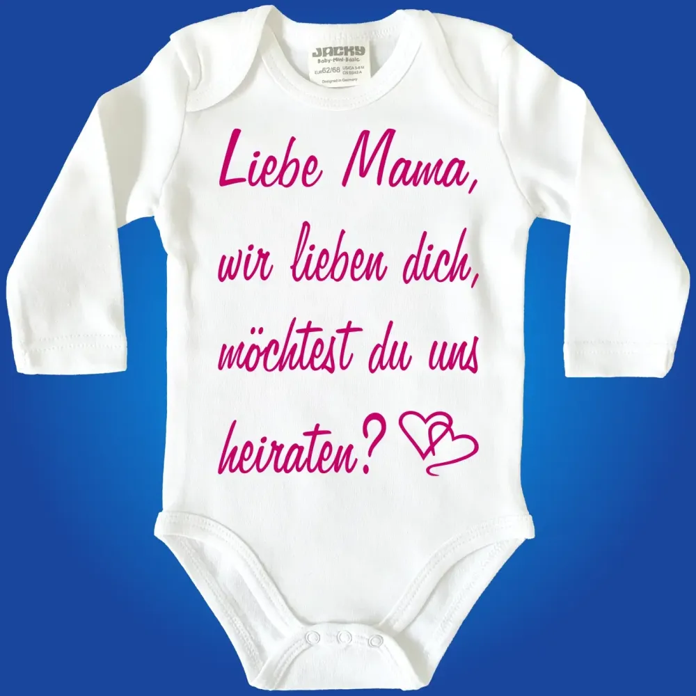 Baby Bodysuit with saying wedding