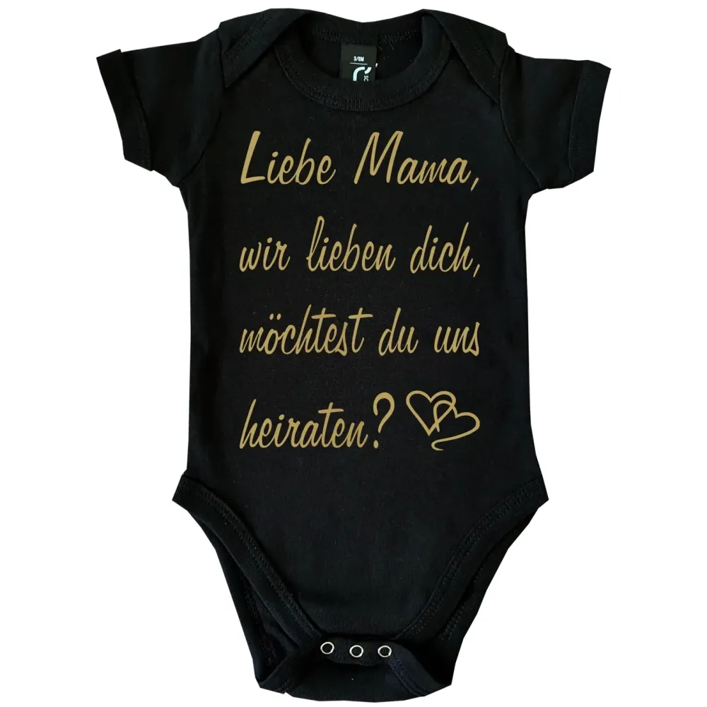 Baby-Body mit Heiratsantrag