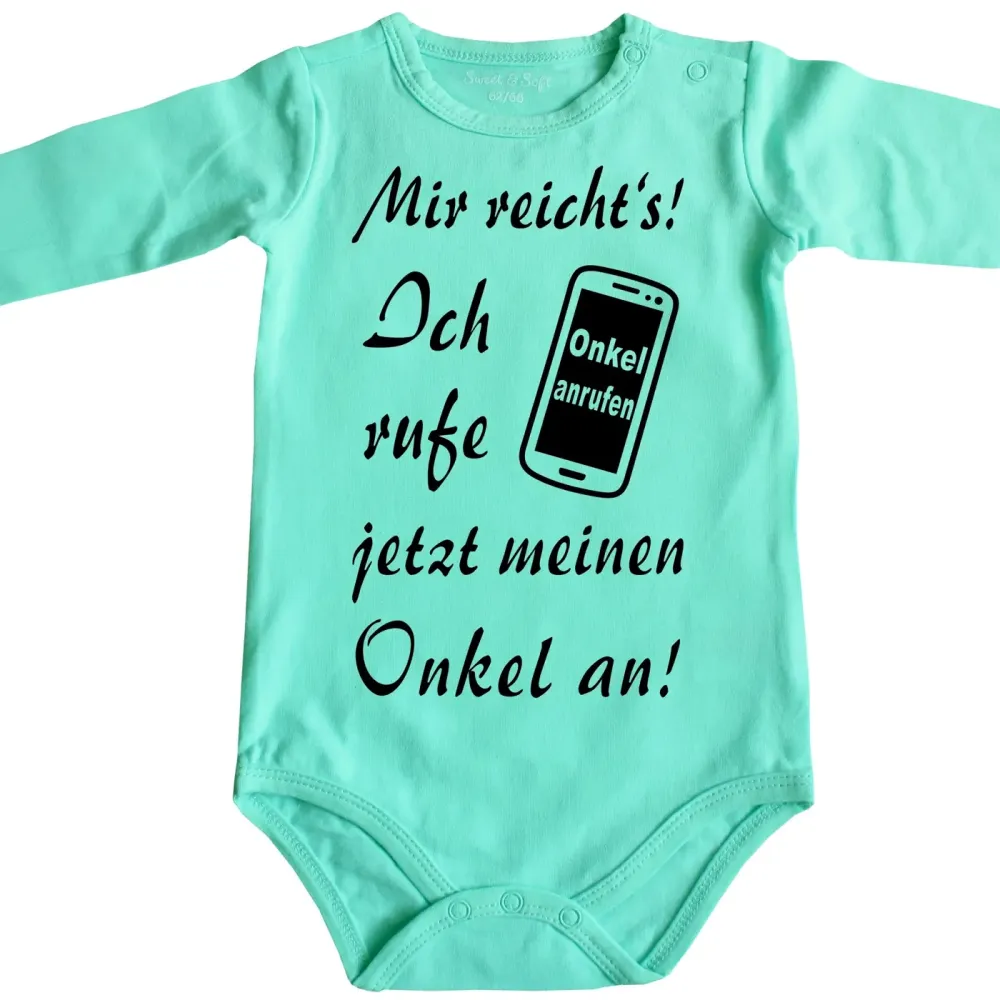 Lustiger Babybody Onkel anrufen
