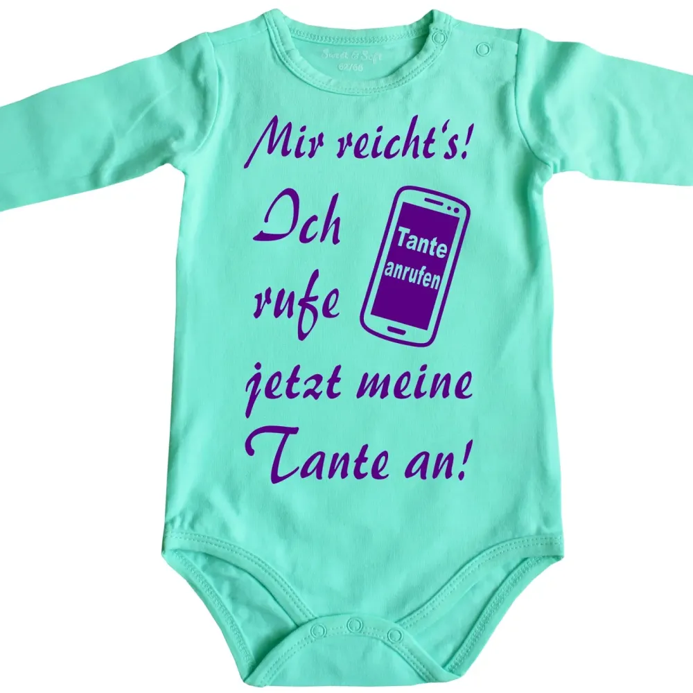 Lustiger Babybody Tante anrufen