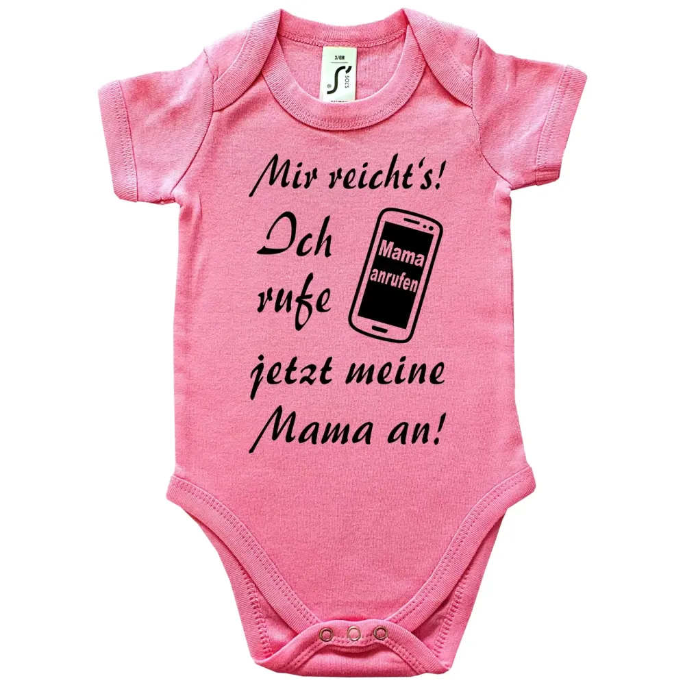 Preview: Baby‑Body mit lustigem Spruch und personalisierter Person