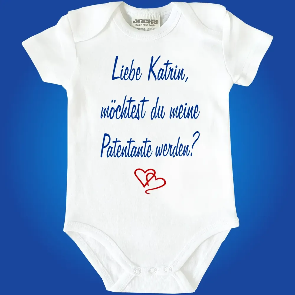 Baby‑Body als Geschenk für zukünftige Paten