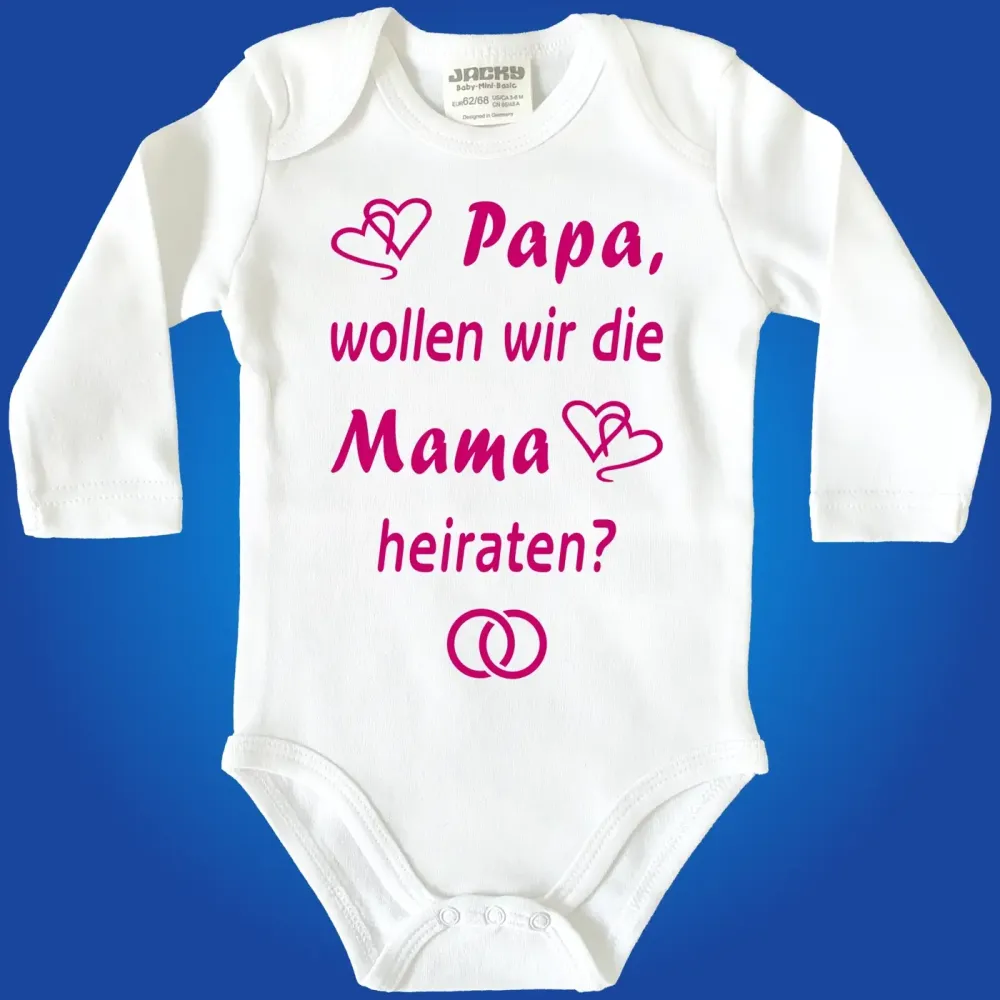 Baby-Body mit Druck Heiraten