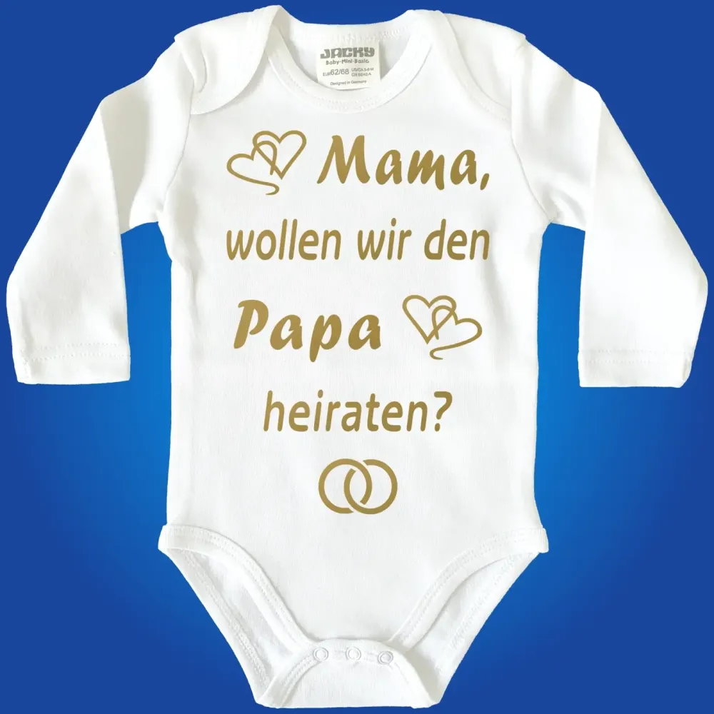 Babybody Papa heiraten