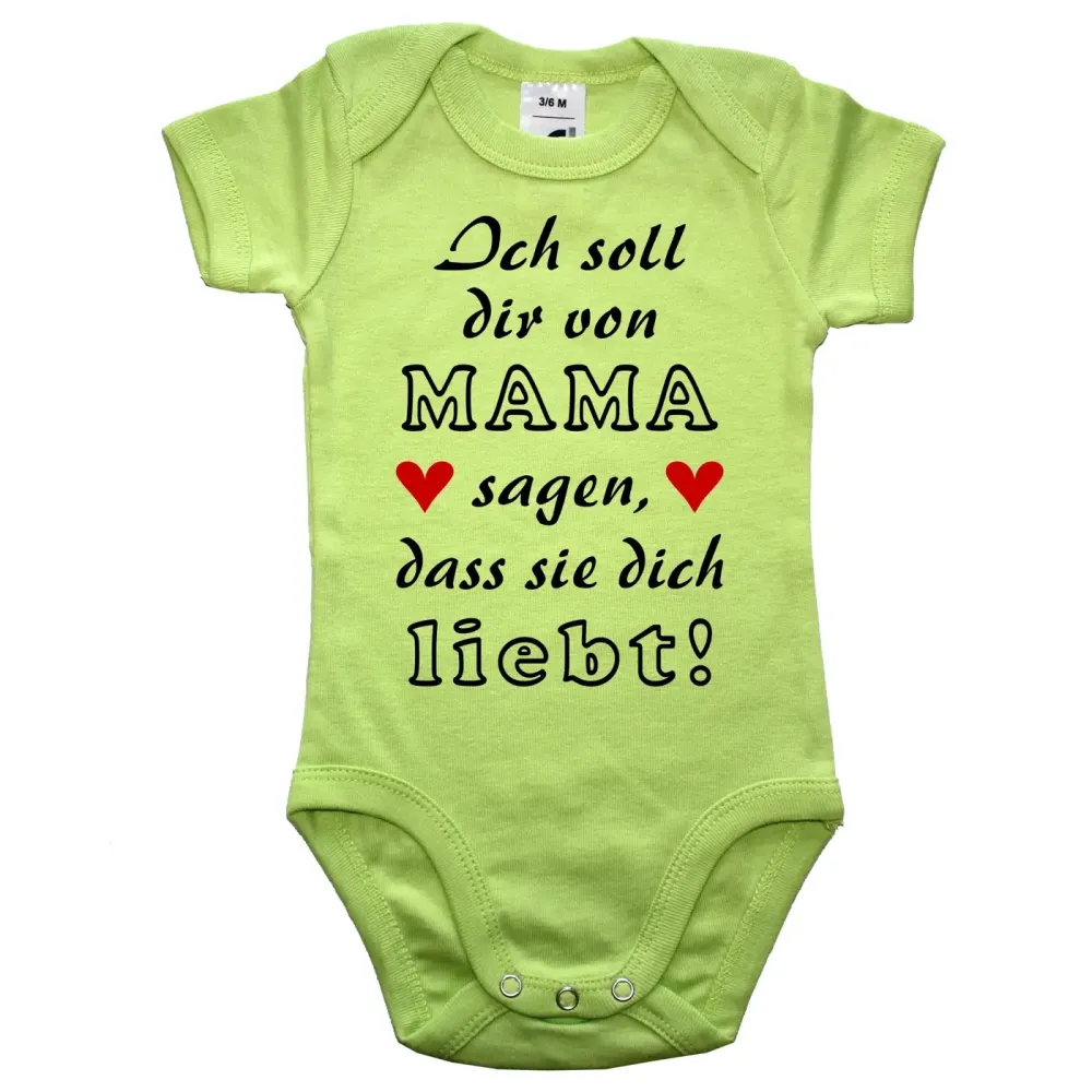 Baby‑Body mit emotionalem Liebes‑Spruch für Eltern