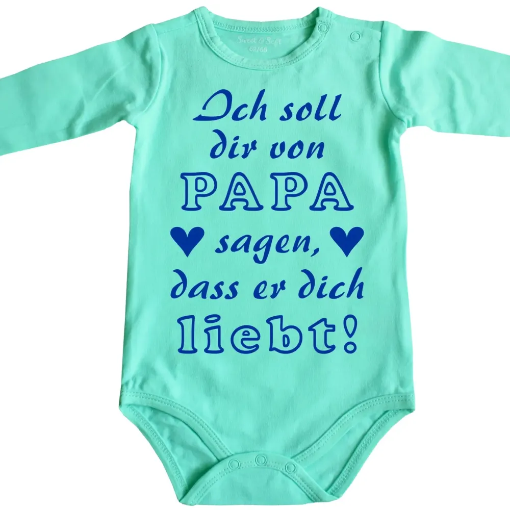 Baby-Body mit Spruch Mama liebt dich