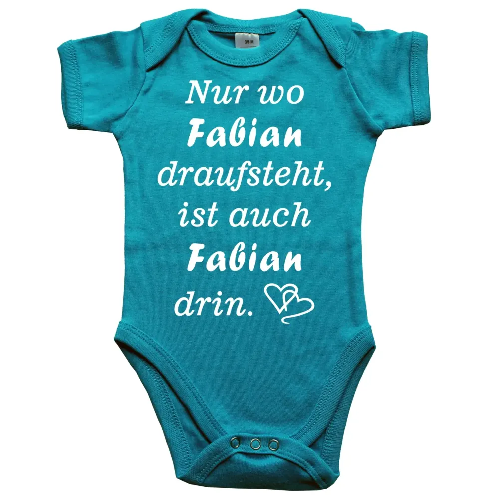Preview: Babybody mit Wunschname - Personalisiert