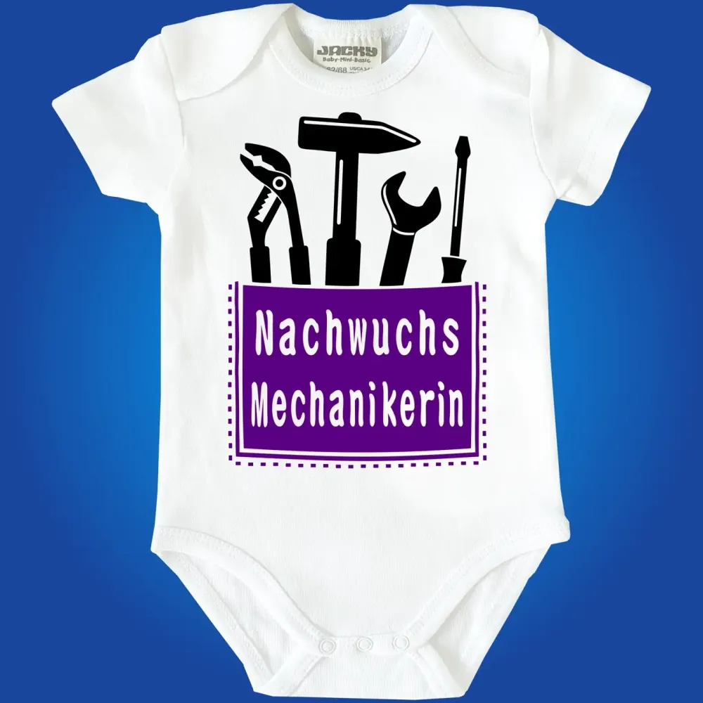 Baby-Body mit Aufdruck Mechaniker