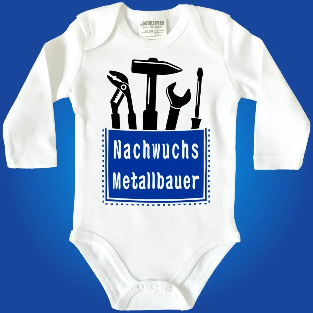 Baby-Body mit Aufdruck Nachwuchs Metallbauer