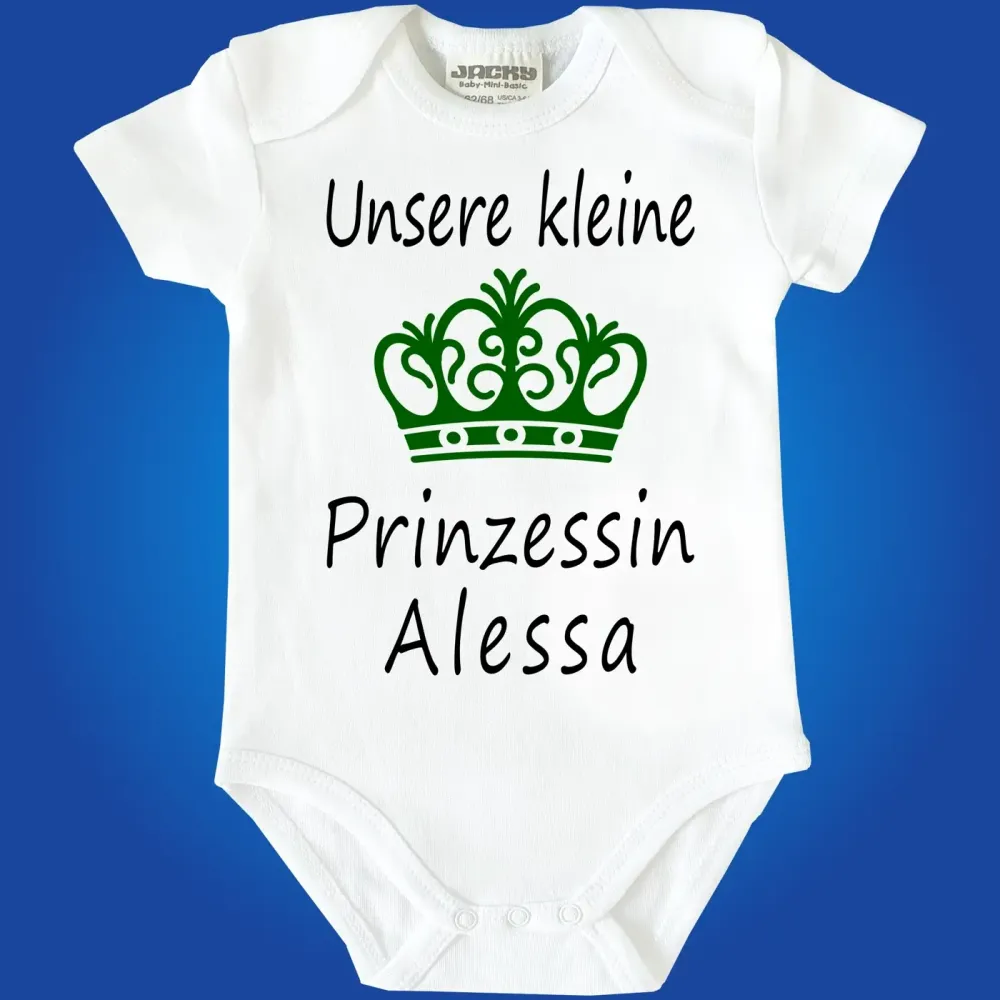 Baby-Body mit Druck Prinzessin