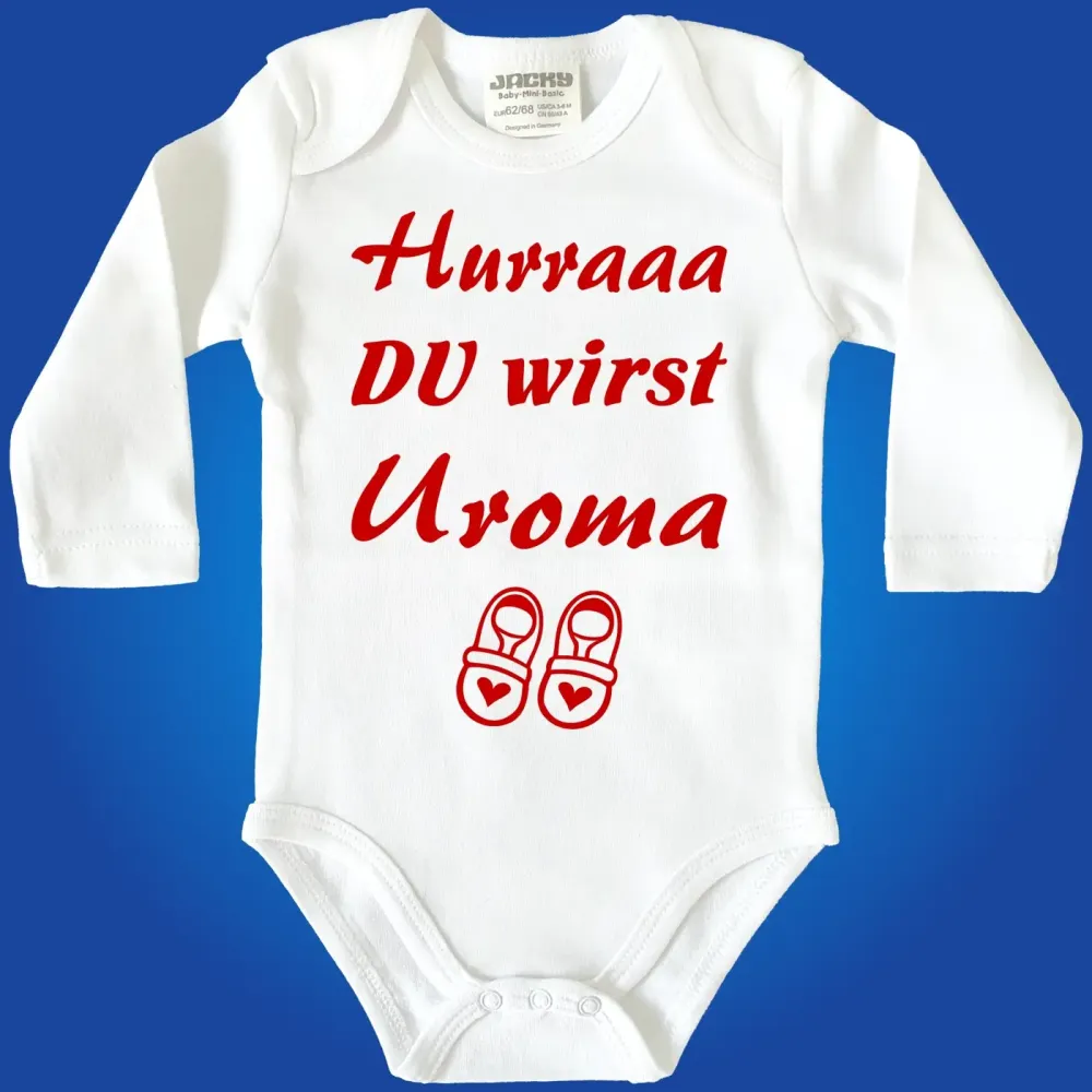 Baby-Body mit Druck - Du wirst Uroma