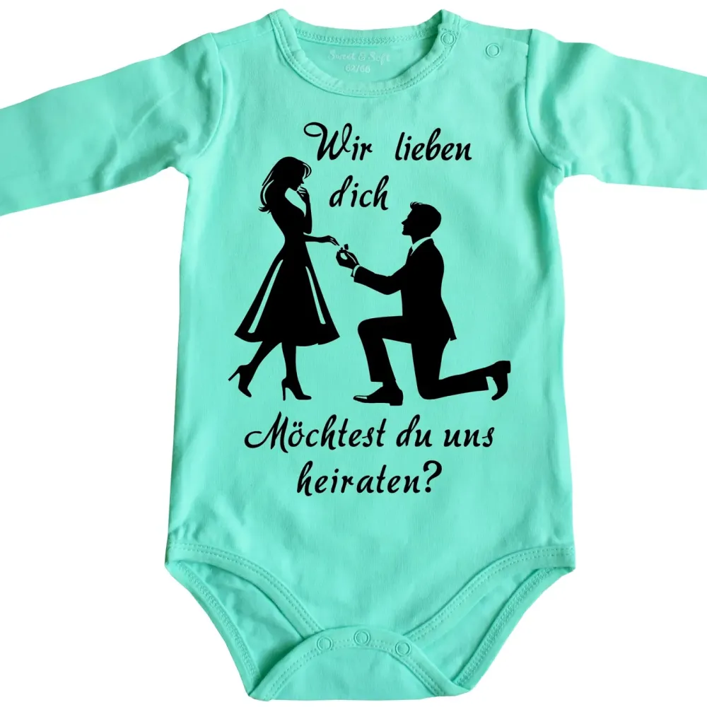 Baby-Body Heiratsantrag
