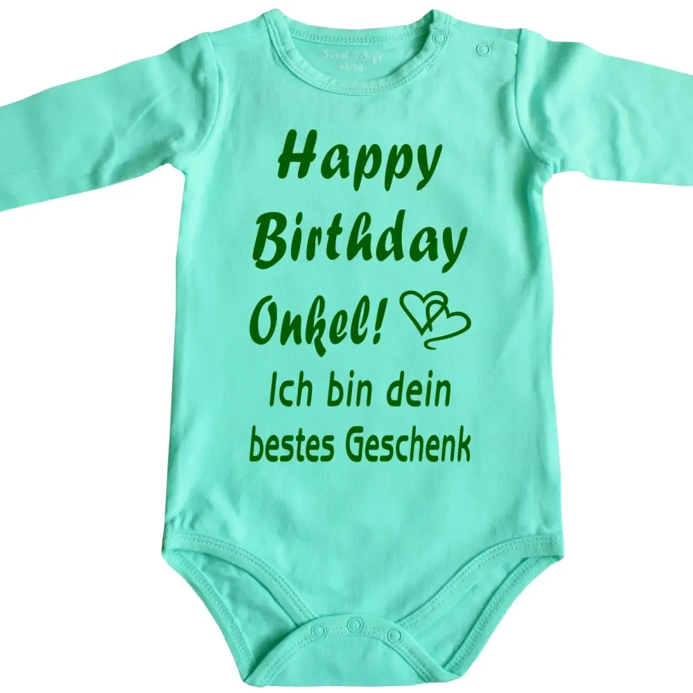 Baby Bodysuit Happy Birthday