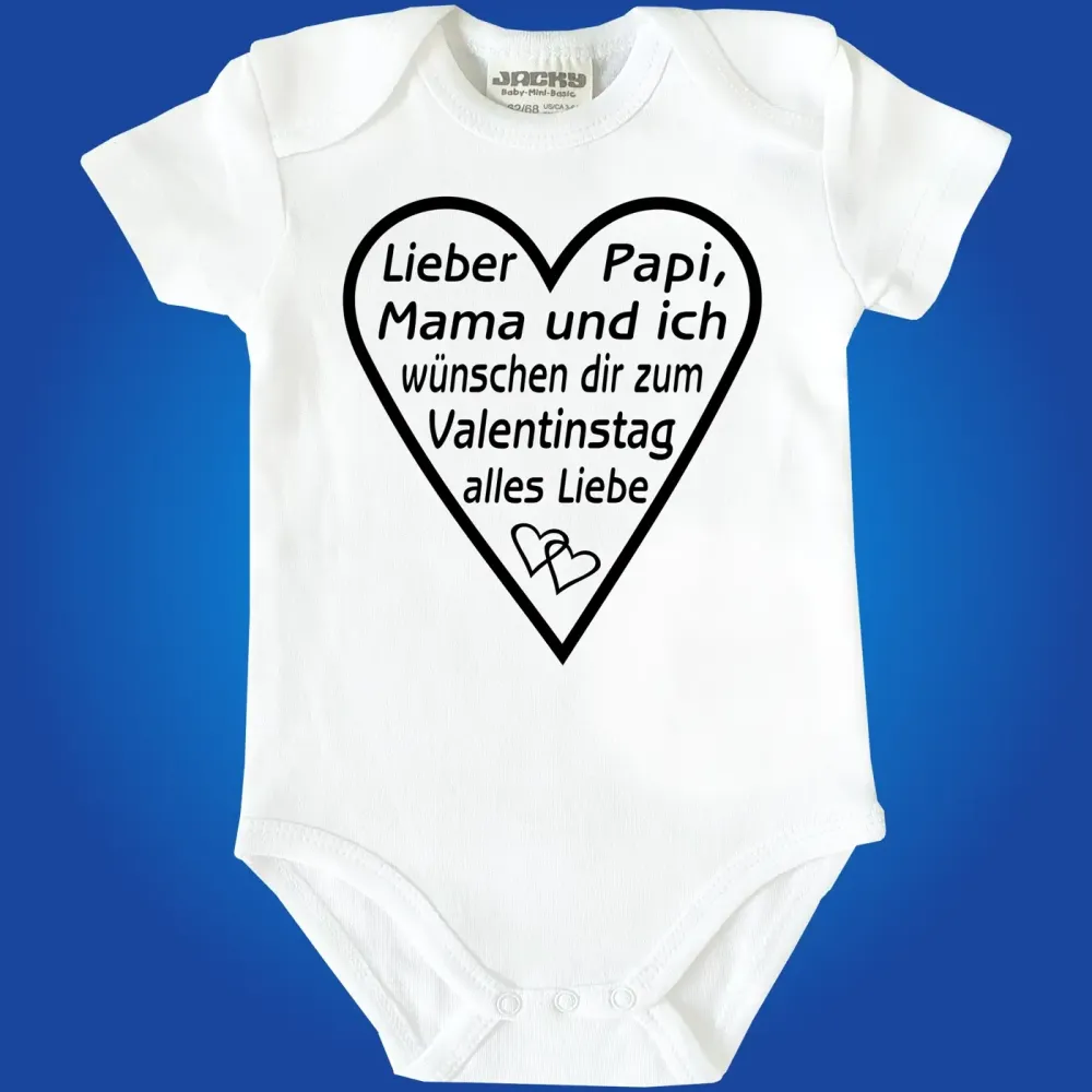 Baby-Body zum Druck Valentinstag
