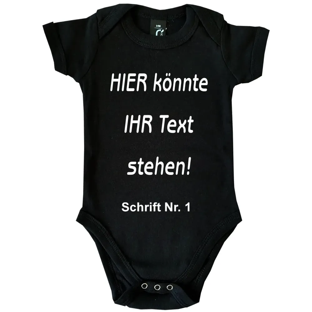 Preview: Baby-Body mit Wunschtext - Personalisiert