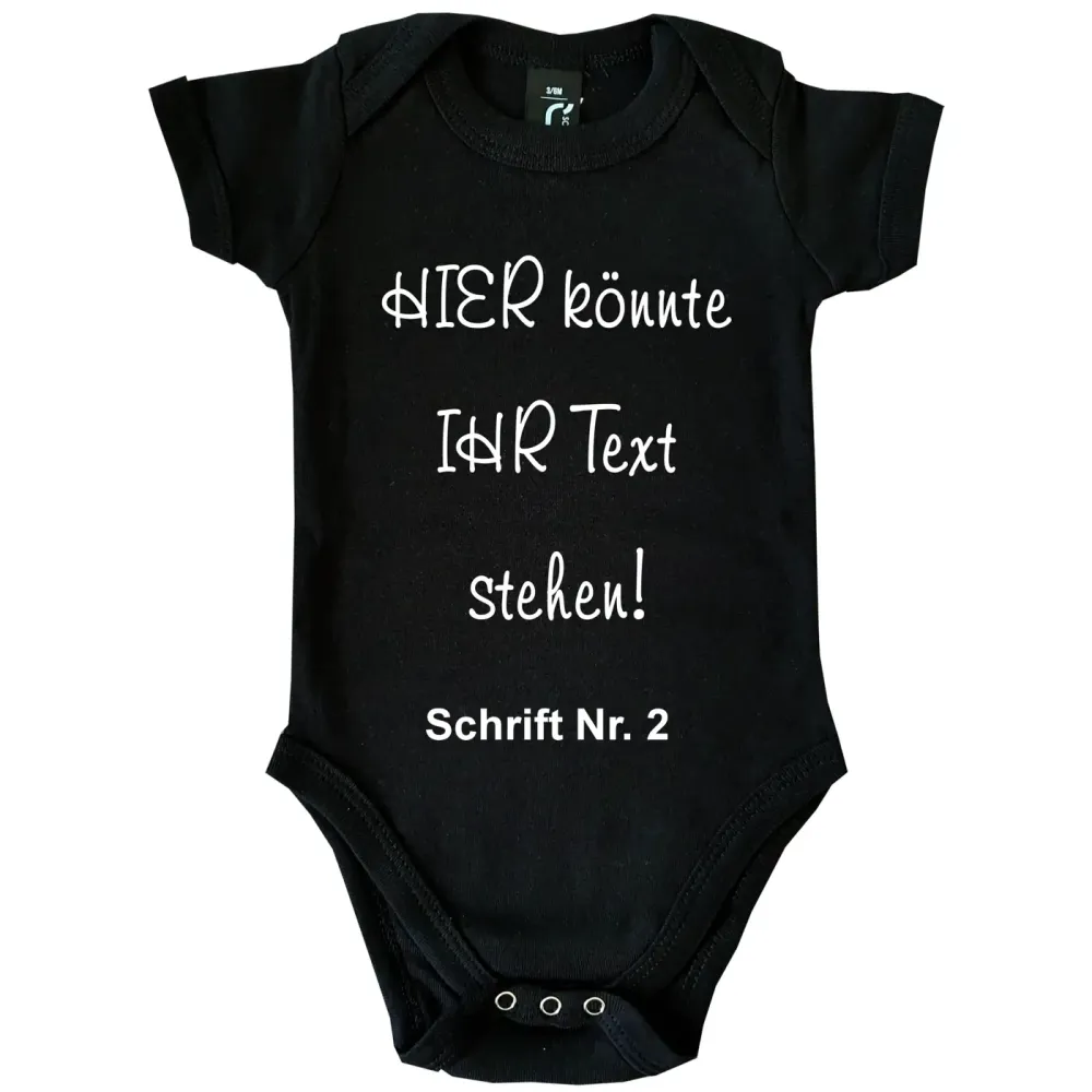 Baby-Body mit Wunschtext - Personalisiert