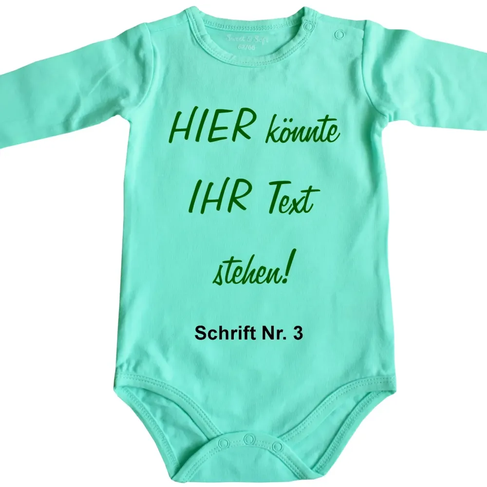 Baby-Body mit Wunschtext - Personalisiert