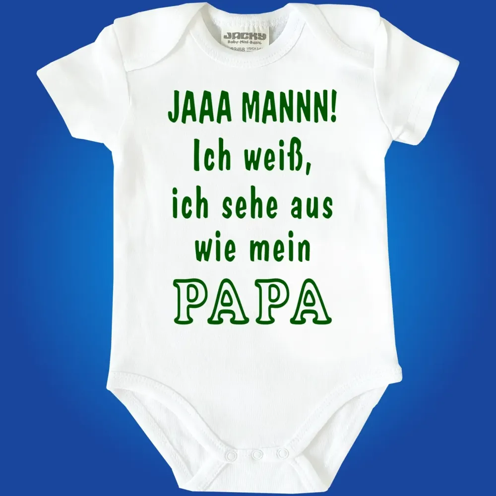 Baby‑Body mit Fun‑Motiv „Ich sehe aus wie Papa“