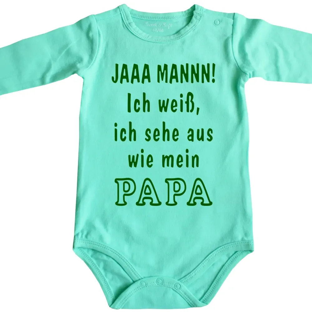 Preview: Baby-Body mit Druck Papa