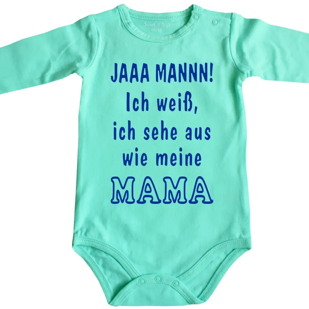 Baby-Body mit Aufdruck Mama