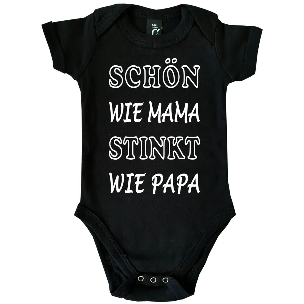 Baby-Body Schön wir Mama stinkt wie Papa