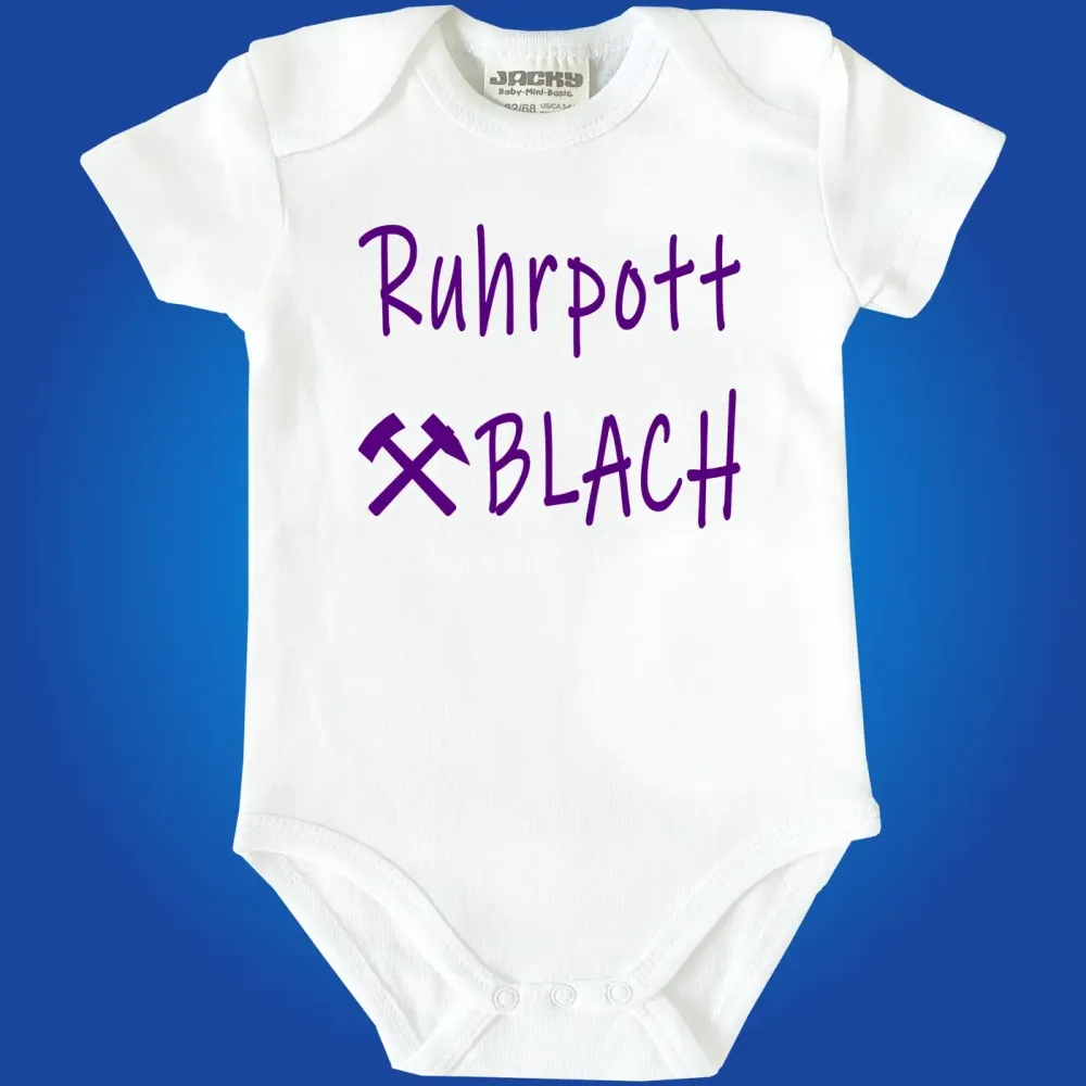 Preview: Baby-Body mit Druck Ruhrpottblach
