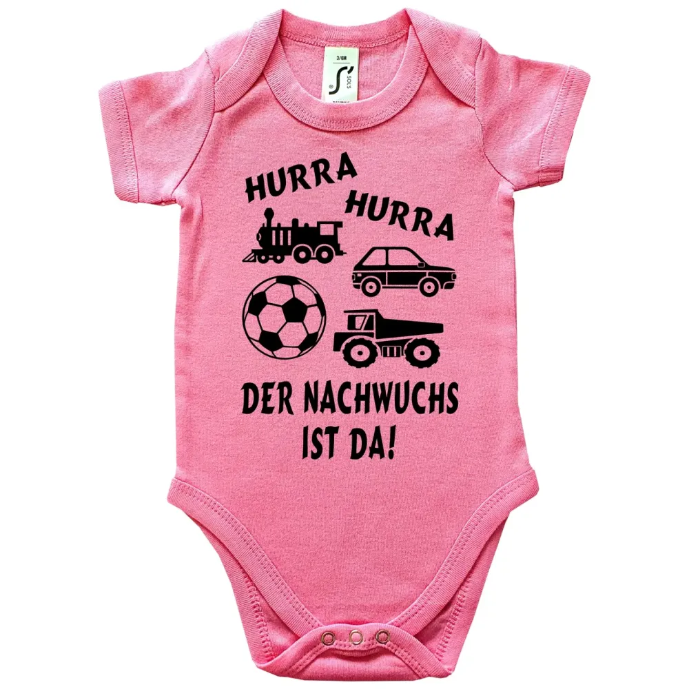 Preview: Baby-Body für Erzieher mit bunten Spielzeugmotiven