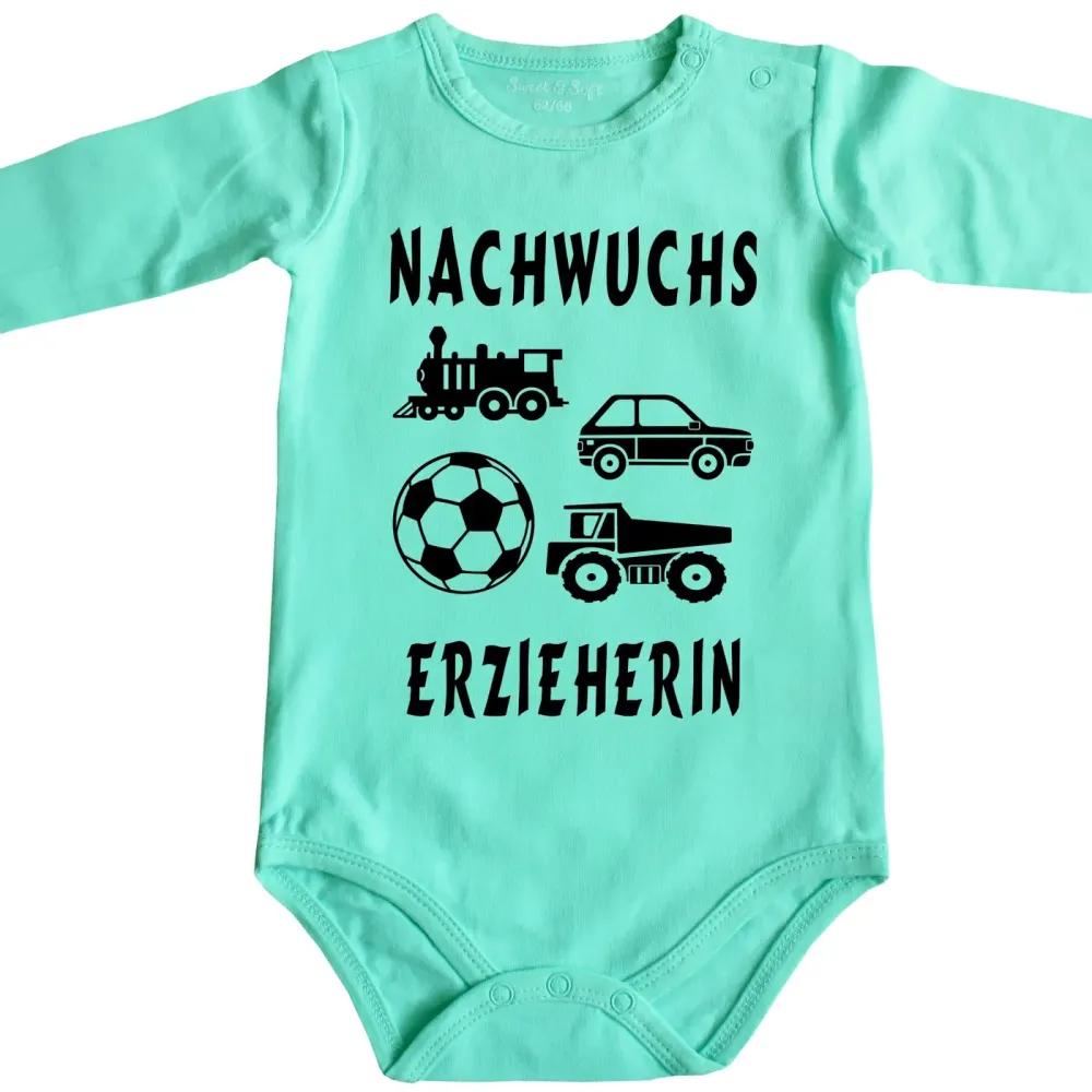 Baby-Body für Erzieherin mit humorvollem Nachwuchs‑Design