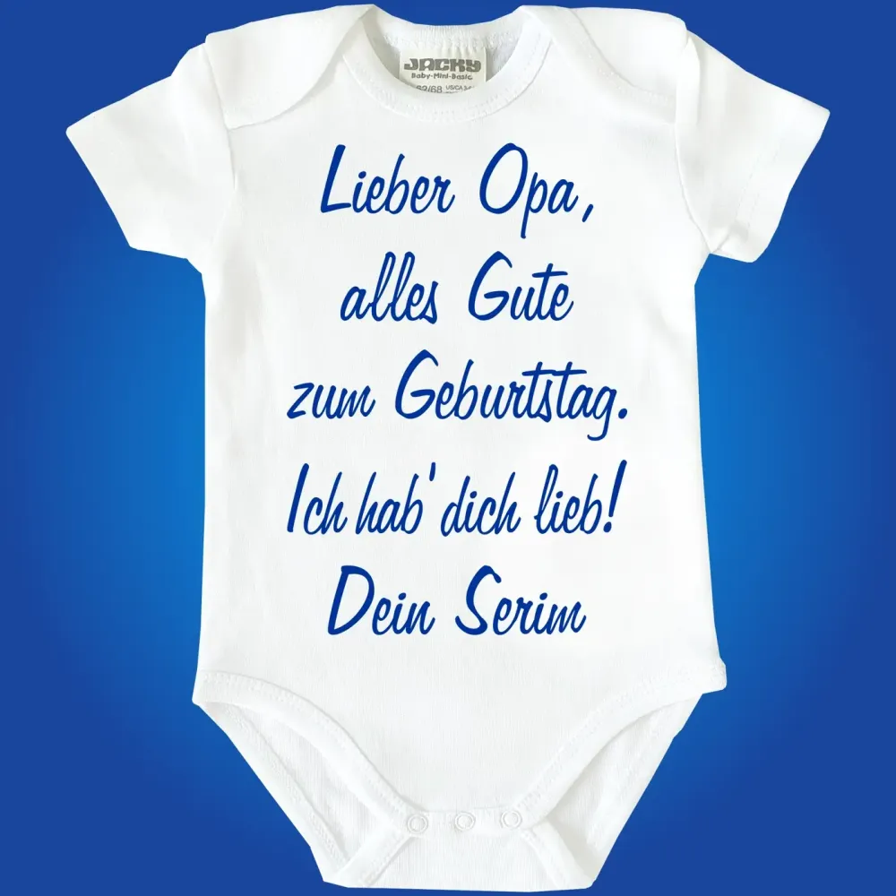 Preview: Babybody zum Geburtstag