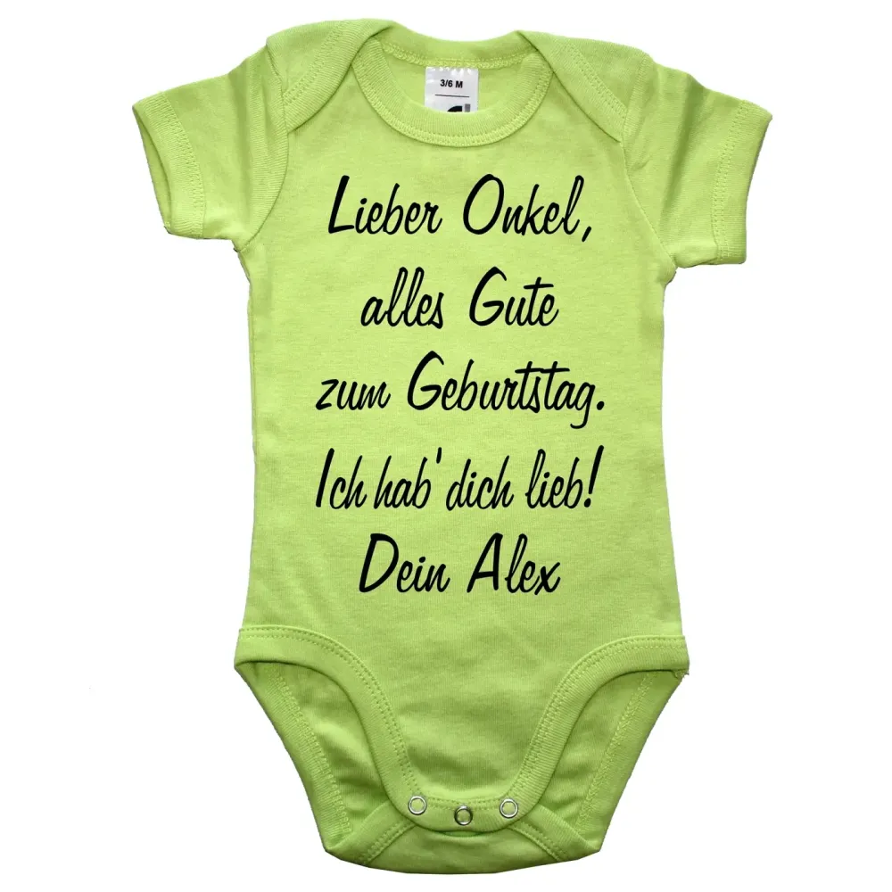 Einteiler zum Geburtstag