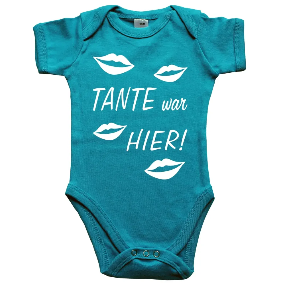 Preview: Baby-Body mit Druck Tante war hier