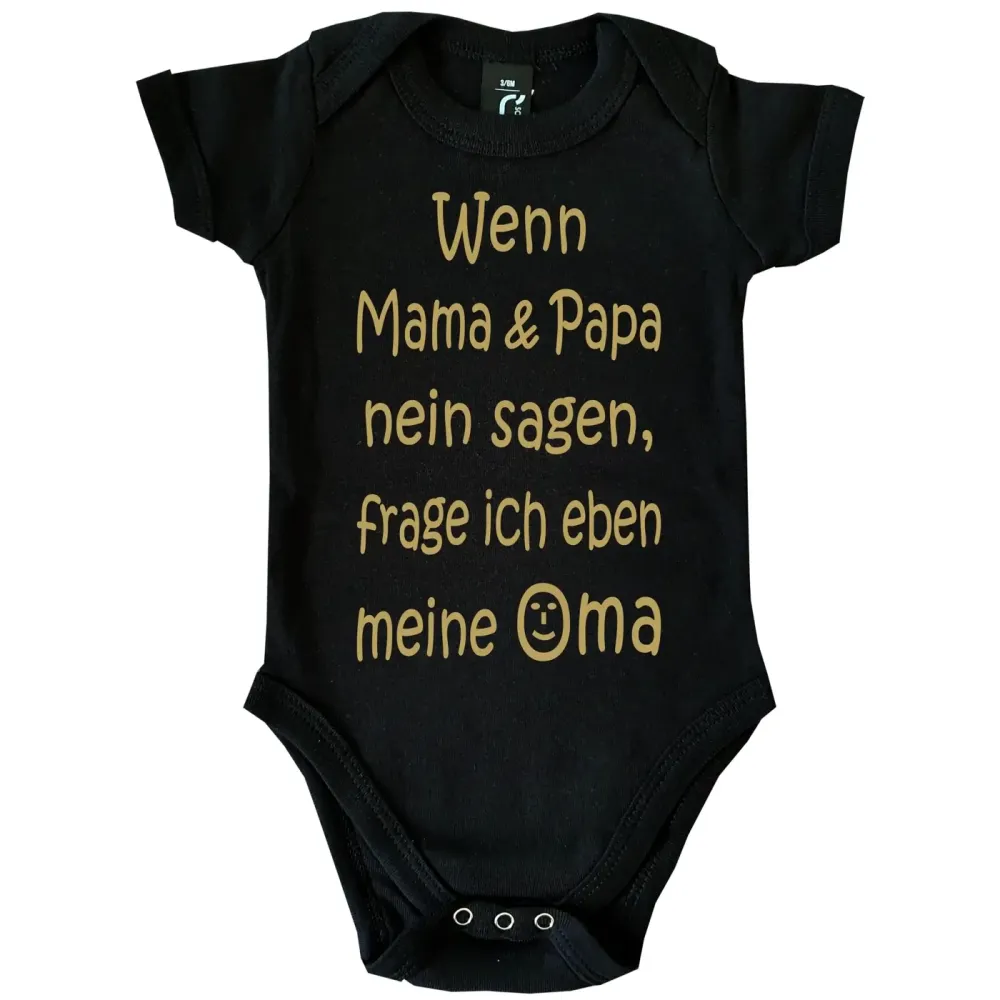 Lustiger Babybody mit Spruch