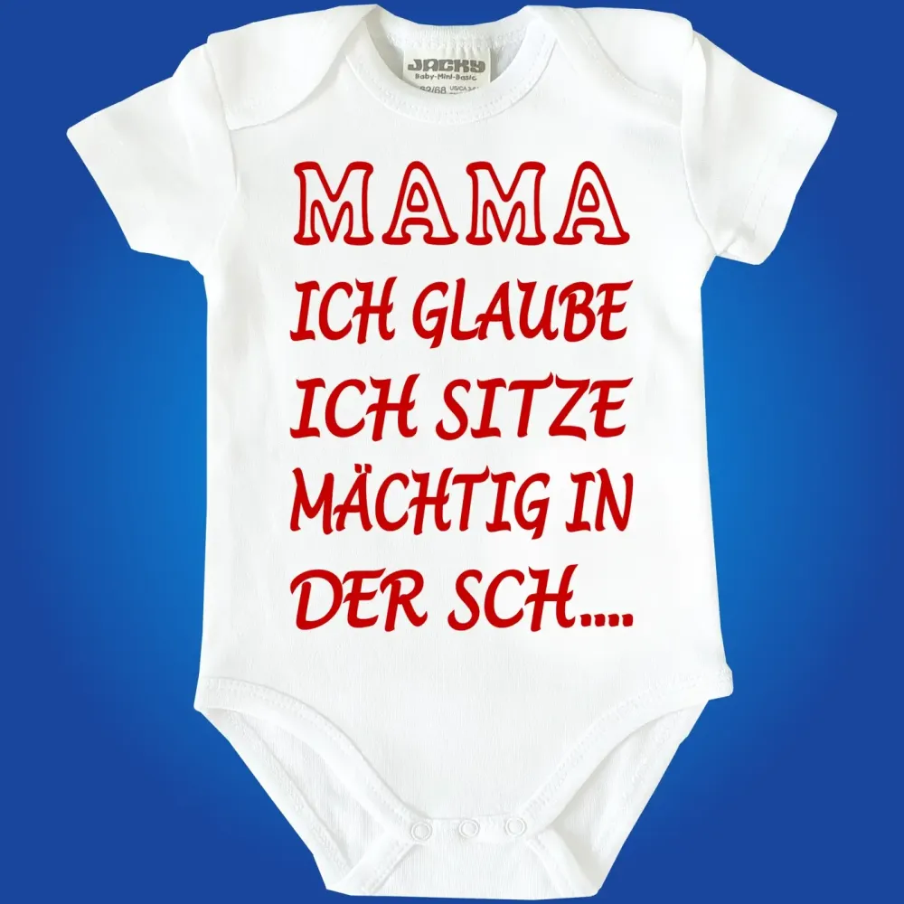 Preview: Baby-Body mit Druck Scheiße