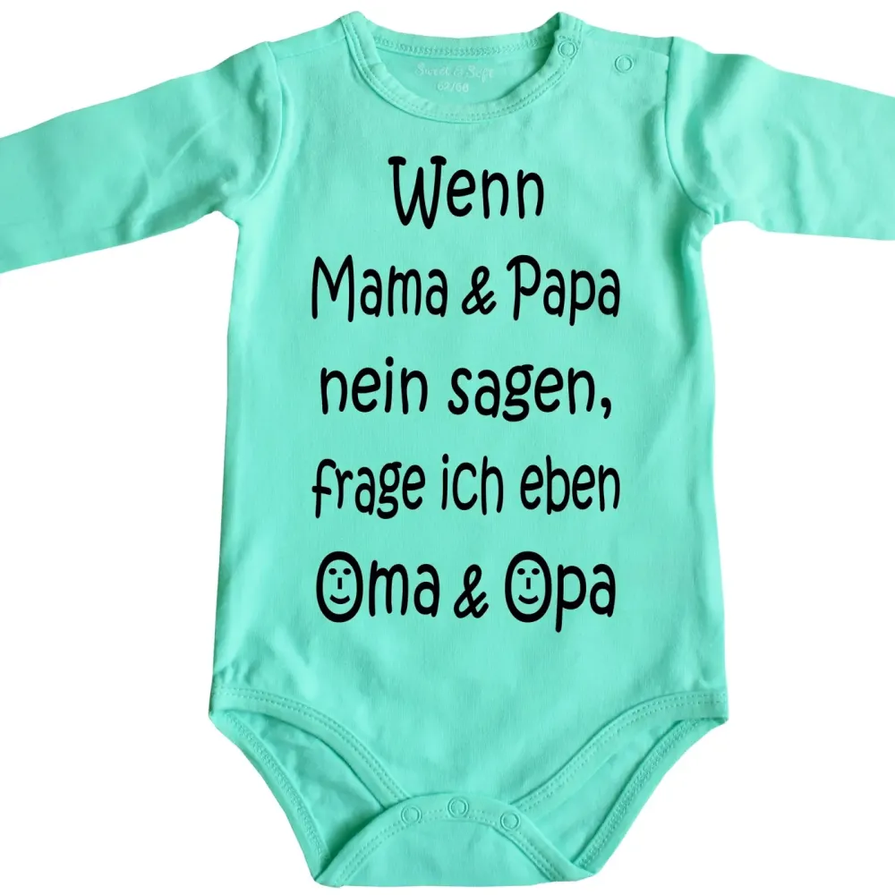 Strampler mit Spruch