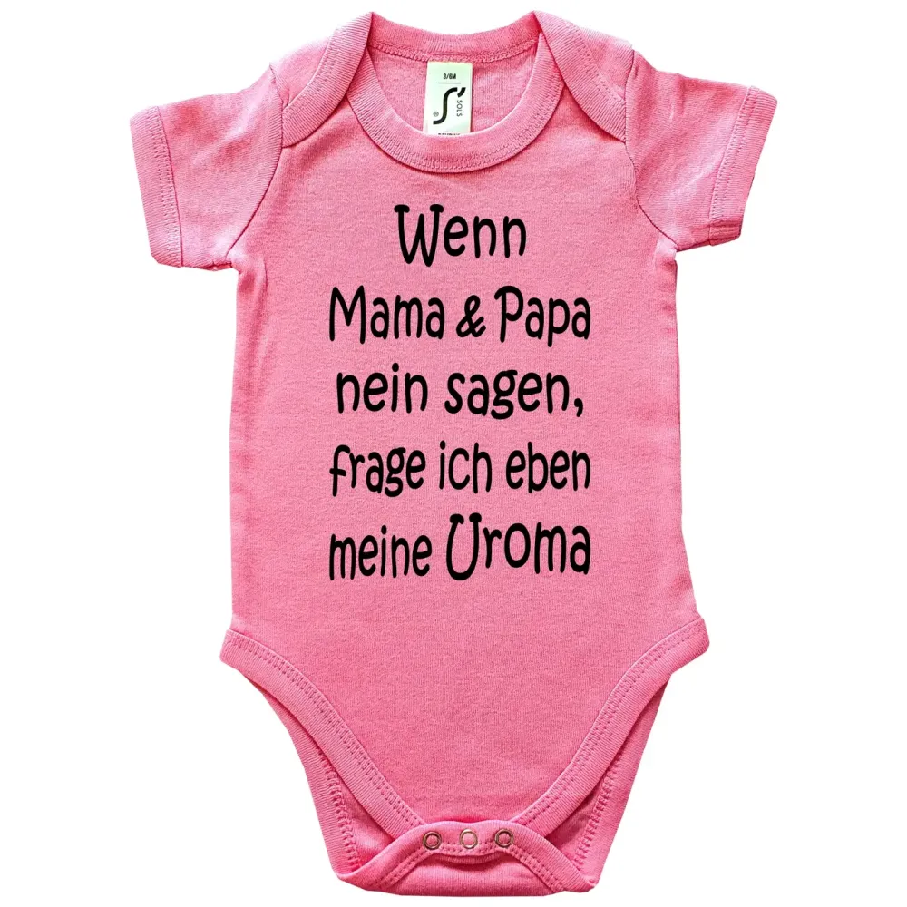 Preview: Babybody mit humorvollem Familien‑Spruch