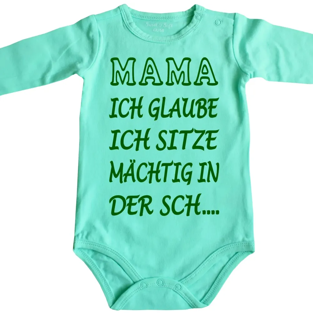 Preview: Baby-Body mit witzigem Spruch