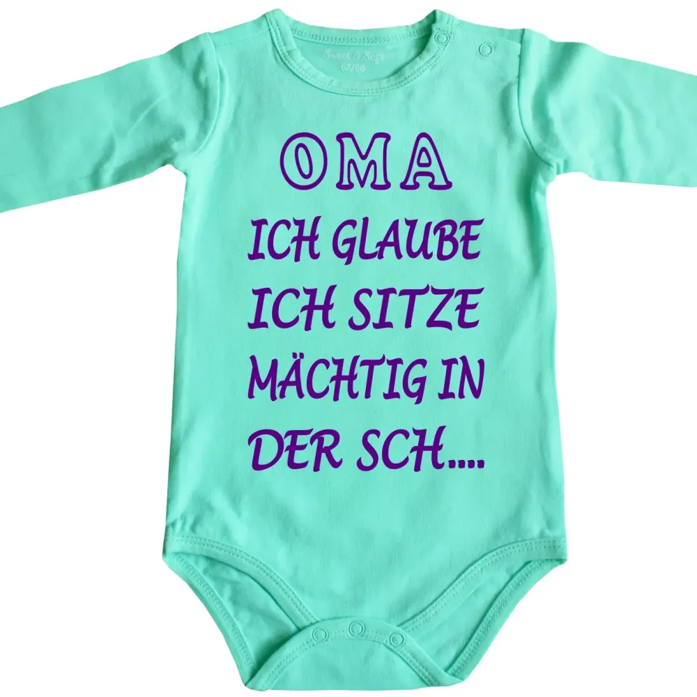 Preview: Baby-Body mit lustigem Spruch