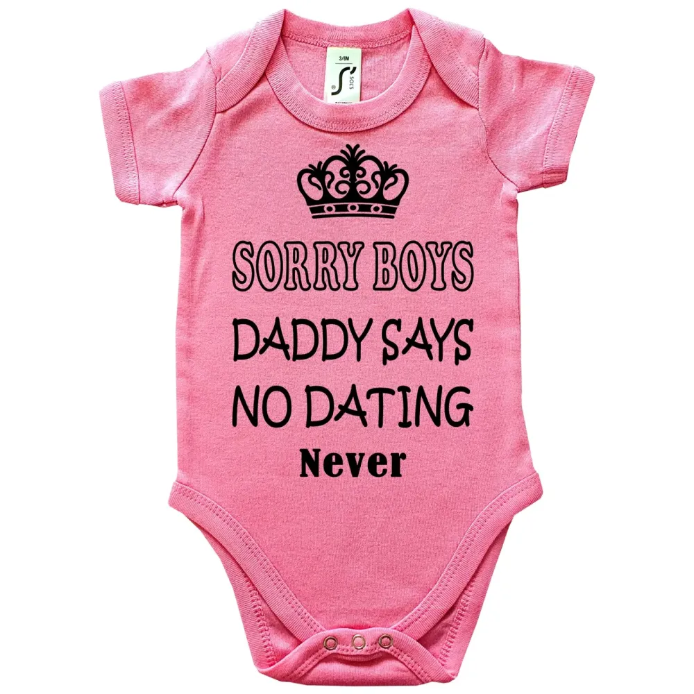 Preview: Funny Baby Bodysuit Daddy says no Dating