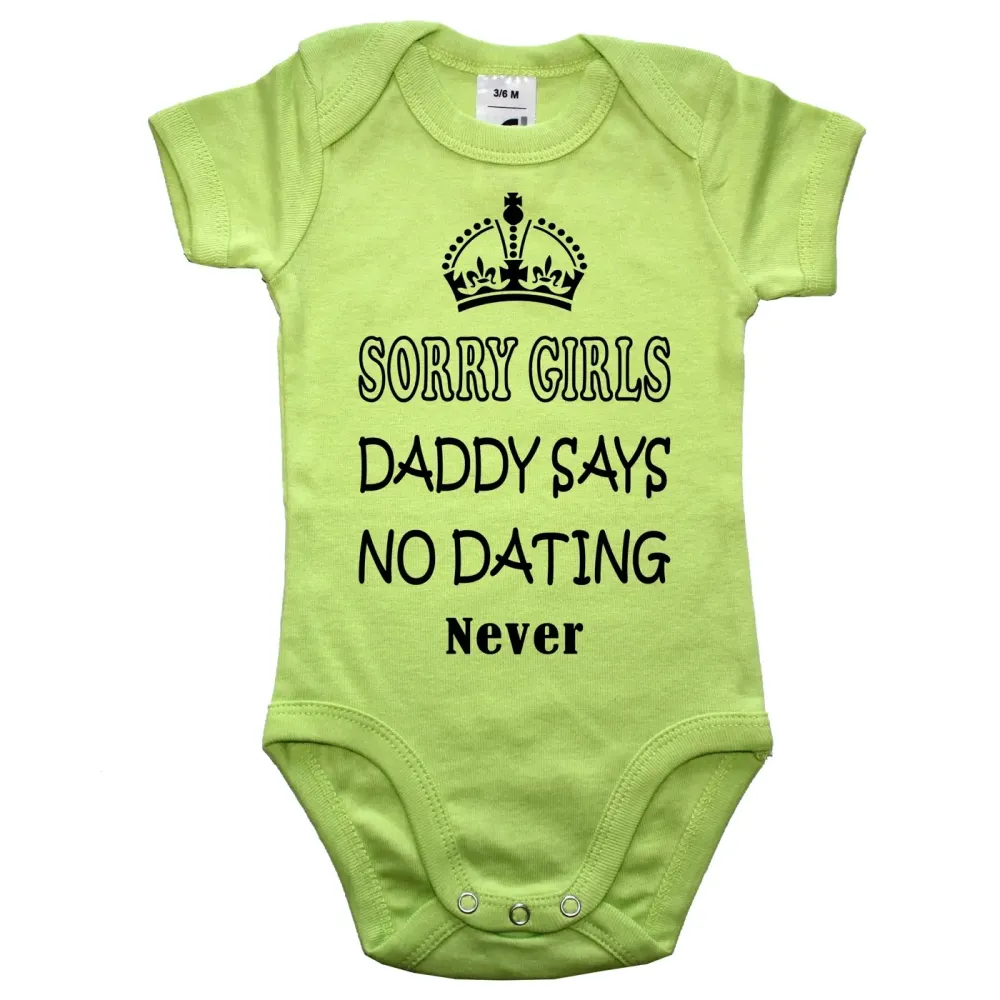 Baby-Body mit Druck Sorry Girls