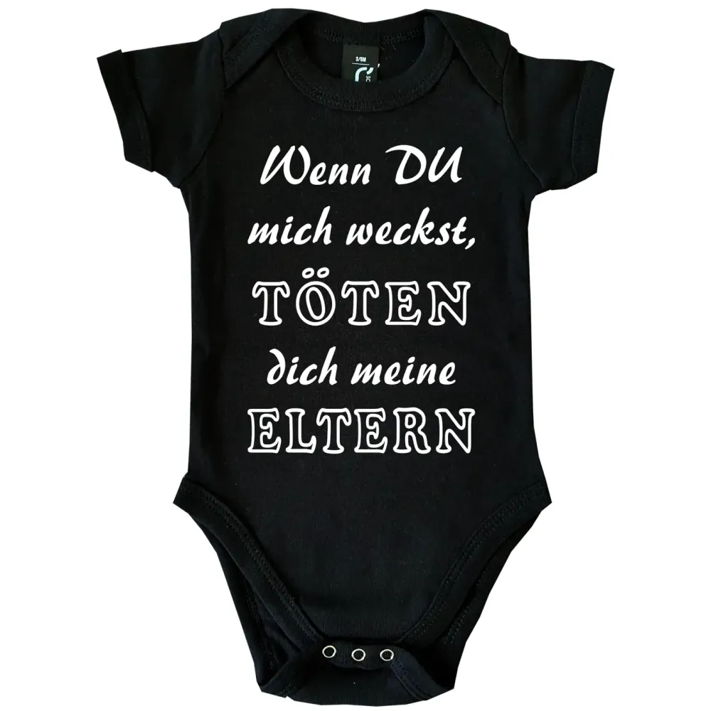Preview: Baby-Body mit Druck nicht wecken