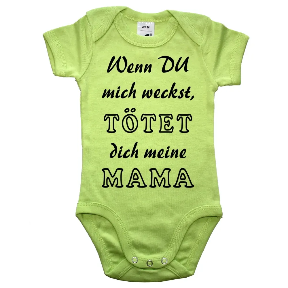 Baby-Body mit Druck nicht wecken