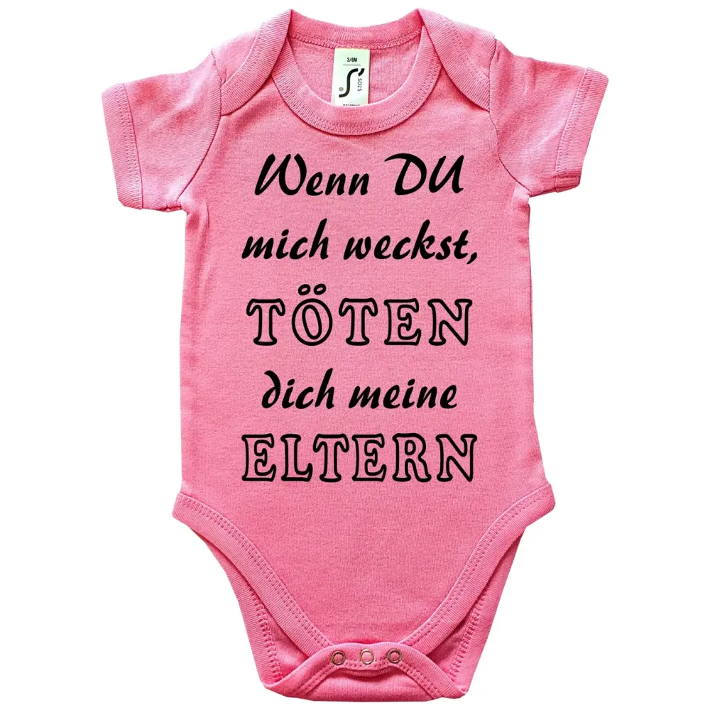 Baby-Body mit Druck nicht wecken