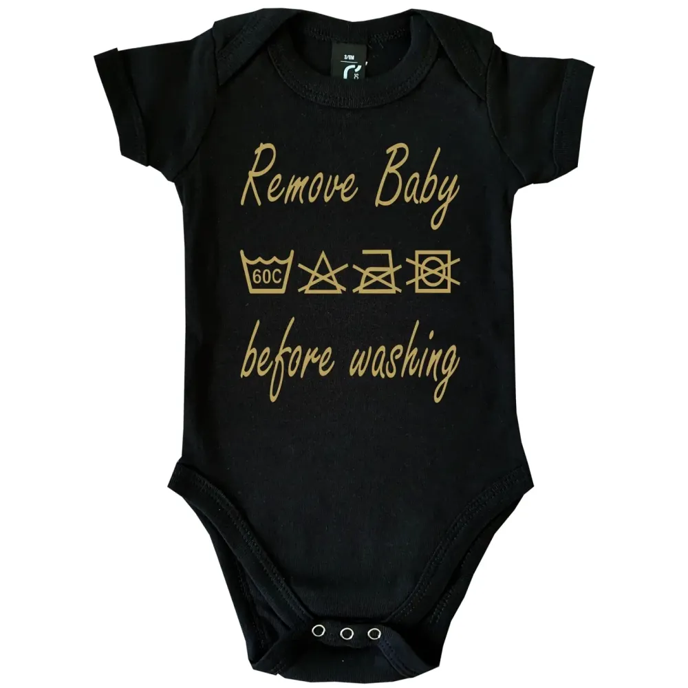 Baby Bodie Remove Baby before washing