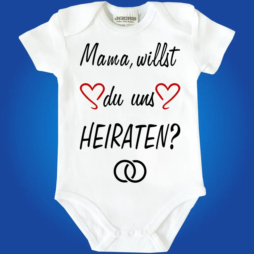 Baby-Body Heiratsantrag