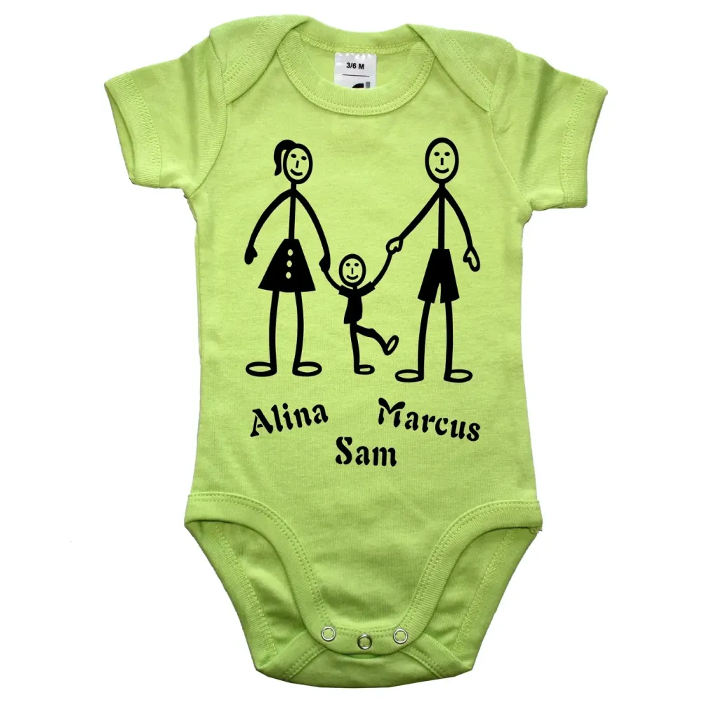 Preview: Baby-Body personalisiert Family